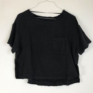 Free People distressed pocket tshirt